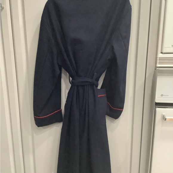 Men’s Vtg Brooks Brothers Robe House Coat, Wool, Hugh Hefner Style Cigar Robe L - Picture 5 of 16